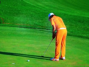 Rickie Fowler 猝死賽的博蒂推桿